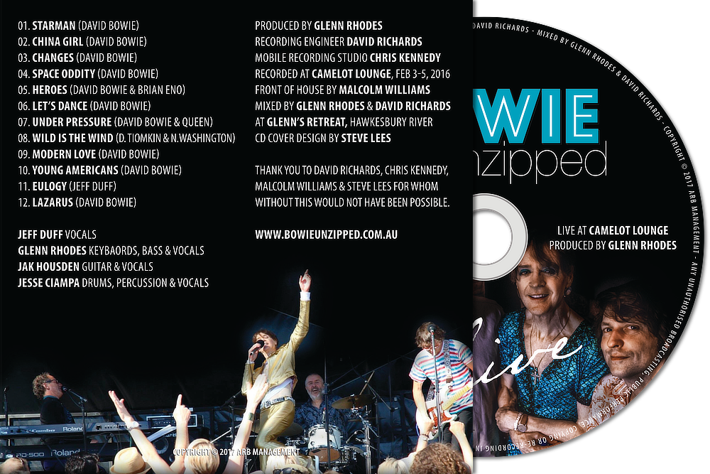Bowie Unzipped Live CD